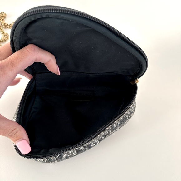 AUTH DIOR/ChristianDior CD Saddle Bag Navy Trotter Jacquard - Picture 6 of 8